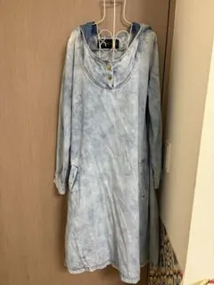 オシャレウォーカー☆ kOhAKU☆コハク☆デニム☆長袖☆フードワンピースのサムネイル