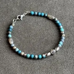 インディアンジュエリー　ナバホ　ターコイズ　ブレスレット　ネイティブアクセサリー