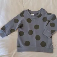 【専用】2枚セット　H&M 水玉　ドット柄　青　長袖トレーナー