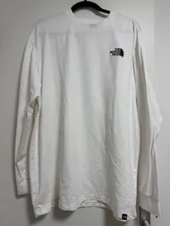 ノースフェイス ホワイト長袖カットソー 2XL 白Tシャツ