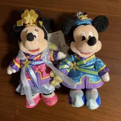 TDL スターフェスティバル2013 ミッキー &ミニー ぬいぐるみバッジ