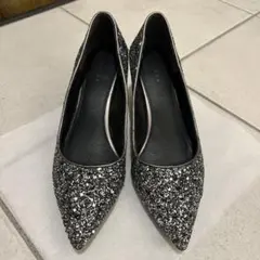 RANDA スパンコール グリッター ヒール パンプス
