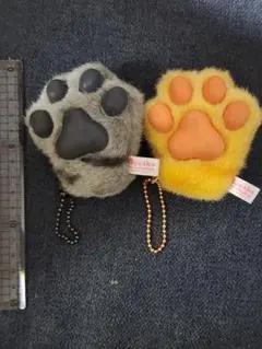 nyanko nikukyu 肉球 キーホルダー 2個セット