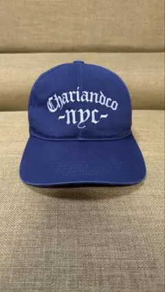 【最終価格】CHARI&CO ベースボールキャップ ネイビー 刺繍 NYC