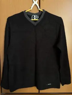 ARISTRIST ブラック Vネックセーター XL アリストトリスト