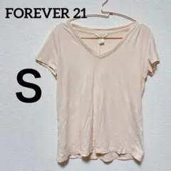 FOREVER 21 【 Ｓ 】Vネック Tシャツ トップス シンプル
