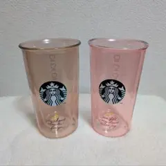 スターバックス バレンタイン ダブルウォール 耐熱グラス 355ml ペア 2点