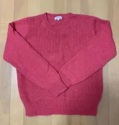 SOUP ピンク ニット長袖セーター
