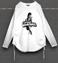 ヒステリックグラマー　サイド編み上げ　ヒスガール　オーバーサイズ　長袖カットソー