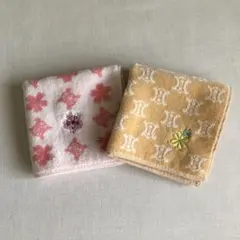 【未使用・タグ付き】CELINE セリーヌ ◆ タオルハンカチ 2枚セット