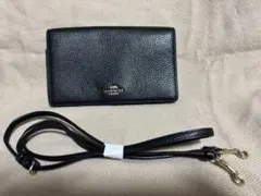 ⭐️週末値引き⭐️COACH ブラック 長財布ショルダー