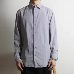 ARMANI COLLEZIONI 長袖ワイシャツ 総柄 ブルー系/RW268のサムネイル