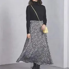ユナイテッドアローズ　UWSC レオパード柄 フレアスカート　ニット　IENA