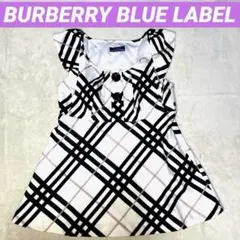 美品 バーバリー ブルーレーベル Burberry 半袖 チュニック 38
