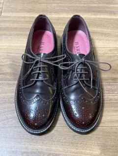 HARUTA ウィングチップシューズ　ダークブラウン　23.5