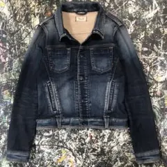 【美品】ヤヌーク-YANUK-デニットジャケット サイズS