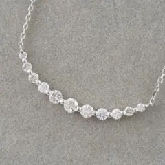 Pt ダイヤ ネックレス 0.100ct 0.05ct - メルカリ