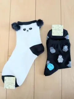 ★新品★パンダ&ペンギン★靴下★レディース★22〜25★チュチュアンナ★ソックスのサムネイル