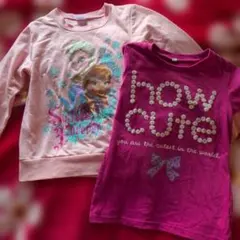 アナと雪の女王 トレナーとTシャツ2枚セット130cm