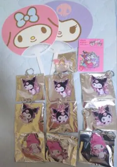 宇佐美鉱油コラボ マイメロディ クロミ アクリルキーホルダー うちわセット