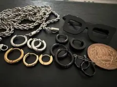 あ*ん様 ピアス・ネックレス・ネクタイピン 計15点セット シルバー ゴールド