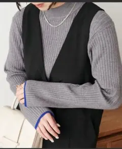 モチモチリブパイピングハイネック《WEB限定》