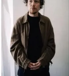 COMOLI 23AW 縮絨ジップショートジャケット カーキ 3