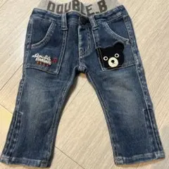 DOUBLE.B デニムパンツ 80 ダブルビー