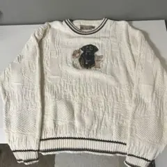 ホワイトニットセーター　shenandoah