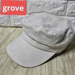 grove（グローブ） スエード調 キャスケット　 キャップ　帽子