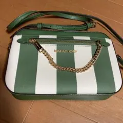 MICHAEL KORS ストライプ ショルダーバッグ