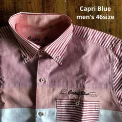 Capri Blue 半袖シャツ 赤/白 ストライプのサムネイル
