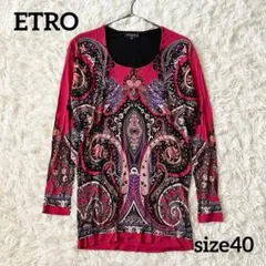 ✨極美品✨ ETRO エトロ 花柄 七分袖 チュニックカットソー 44 秋冬 ETRO】 エトロ カットソー 花柄 M - メルカリ