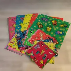 昭和レトロ　カラープリント折り紙　おりがみ　当時物