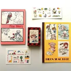 【希少】りぼん付録５点★田渕由美子　トランプ ダイアリー　シールブック　シール