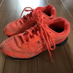 ASICS オレンジ スニーカー 21.5cm レーザービーム