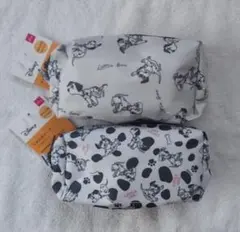 ダイソー　101匹わんちゃん　マチ付布ポーチ　2種セット