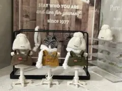 ハンドメイド⭐︎ニット帽付きサロペット２着セット（匿名配送）