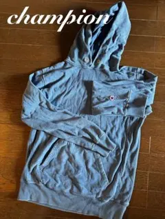 champion リバースウィーブ パーカー X-LARGE　インディゴ　デニム