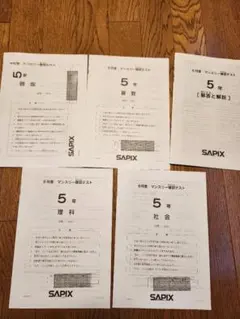 2026年最新】sapix 6年生 5月マンスリーテストの人気アイテム - メルカリ