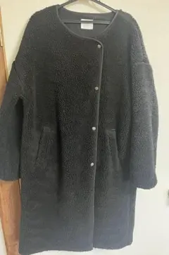 LOWRYSFARM ボアコート ロングコート ボア コート ブラック 黒