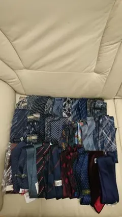 ネクタイセット 約29本+ネクタイピン×2まとめ売り 青系 赤系