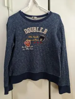 150センチ DOUBLE.B ネイビー トレーナー