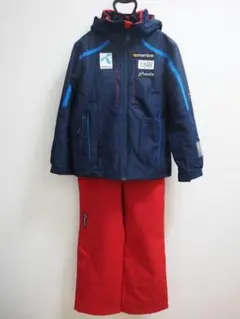 【美品】Phenix スキーウェア 子ども用　赤青紺　100 phenix(フェニックス)】Winter Treasure Junior Two-piece キッズ