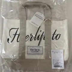 Her lip to ルミネ新宿 ミニトート White ハリプ - メルカリ