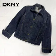 DKNY デニムジャケット イタリア製 エイジング加工 黒 2*ZC64