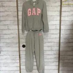 GAP ジップアップパーカー　セットアップ　上下セット　グレー