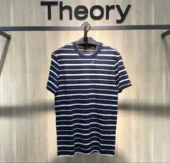 theory ボーダーTシャツ リネン 半袖 M ネイビーのサムネイル