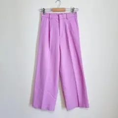 a.v.v ピンク ワイドパンツ センタープレス レディース　ボトムス　春秋　S