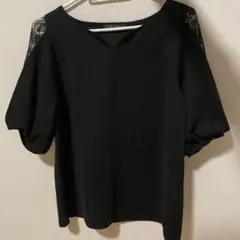 INGNI 黒　レース袖 トップス M